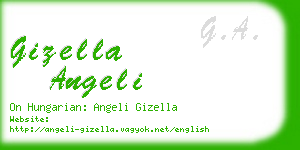 gizella angeli business card